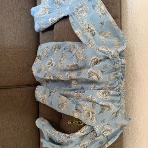 Plus size off the shoulder blouse